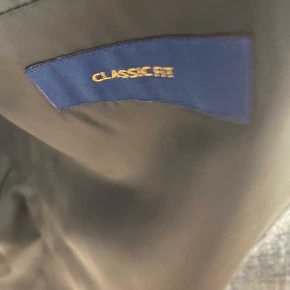 Black and gray two button checkered sports coat size 52 - Picture 5 of 6